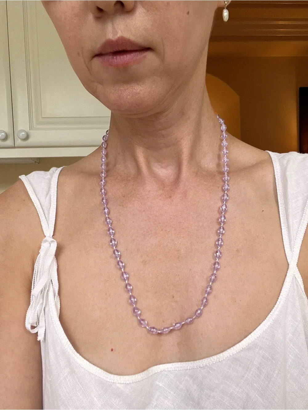 Lilac Beaded Necklace - Women Jewelry
